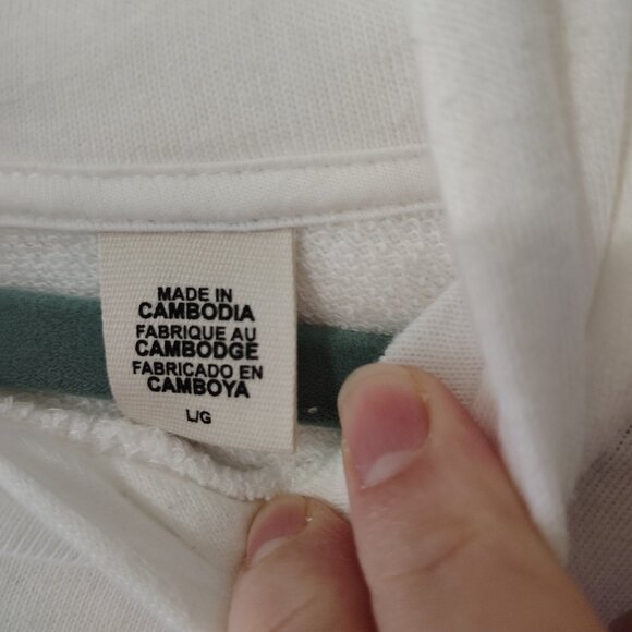 Levi's White Hoodies Printed Sparkled Size L - Picture 3 of 9